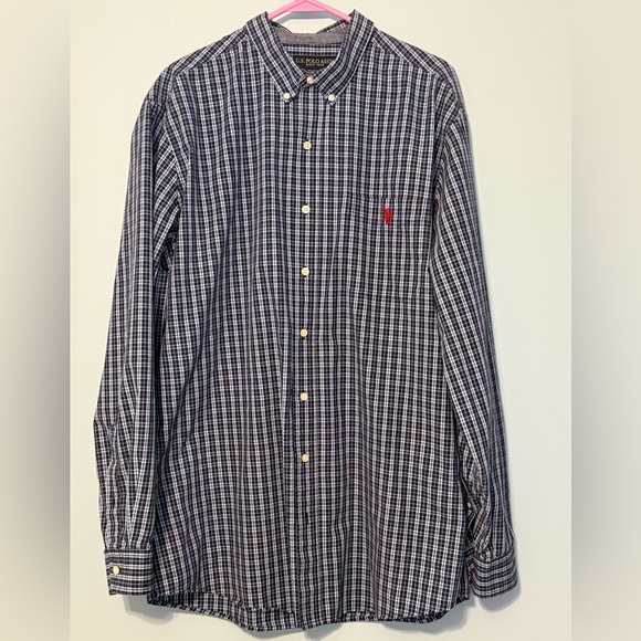 Polo Ralph Lauren Other - Polo Ralph Lauren Blue Plaid Men’s XLT Long Sleeve Button Down